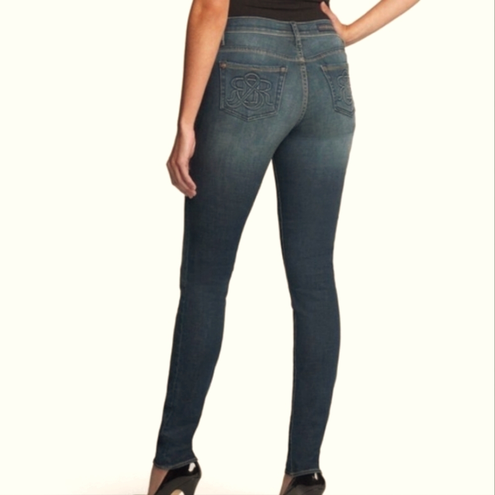 ROCK&REPUBLIC BERLIN MID RISE SKINNY DENIM JEANS 6 M